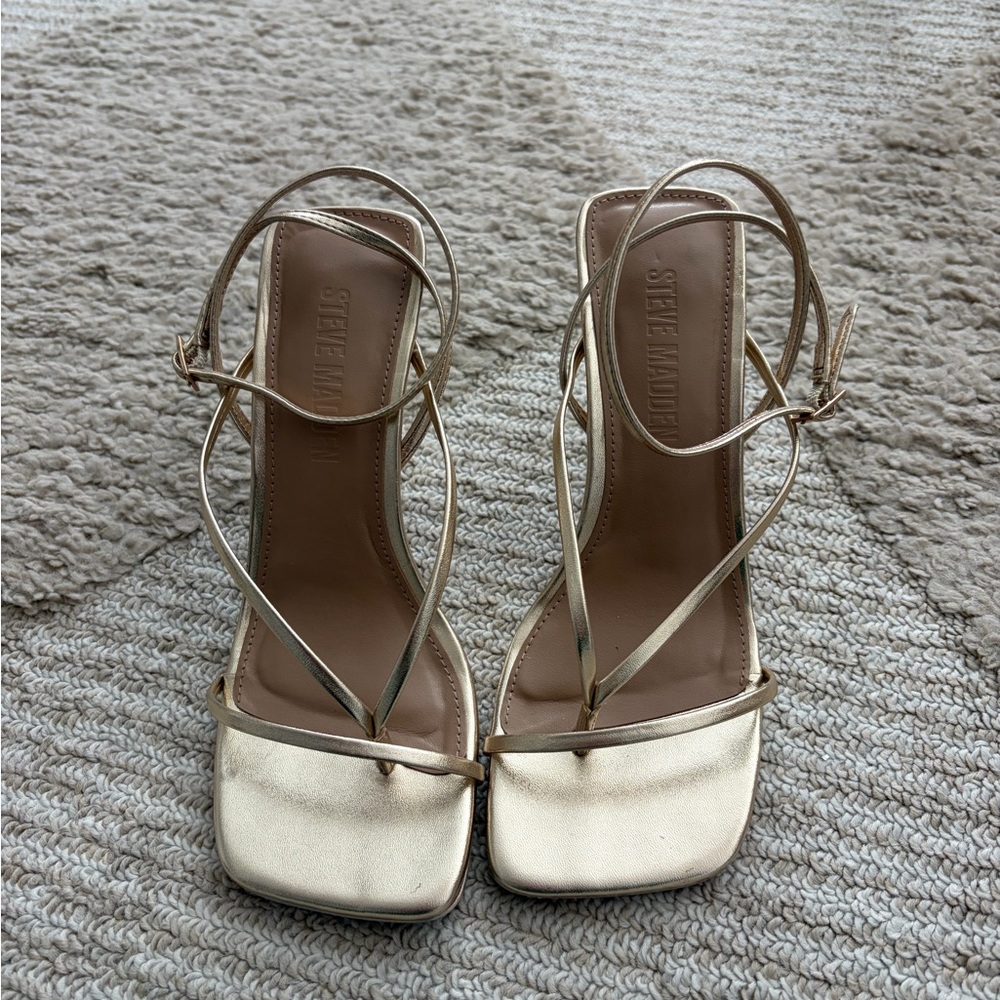 Steve Madden Gold Heels
